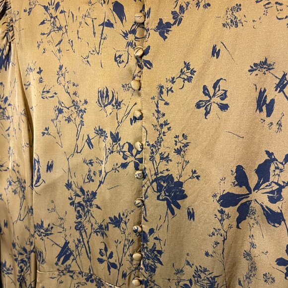 Soeur Lulu Ruched Viscose Blouse EU Sz 26 LIKE NEW - Picture 4 of 6